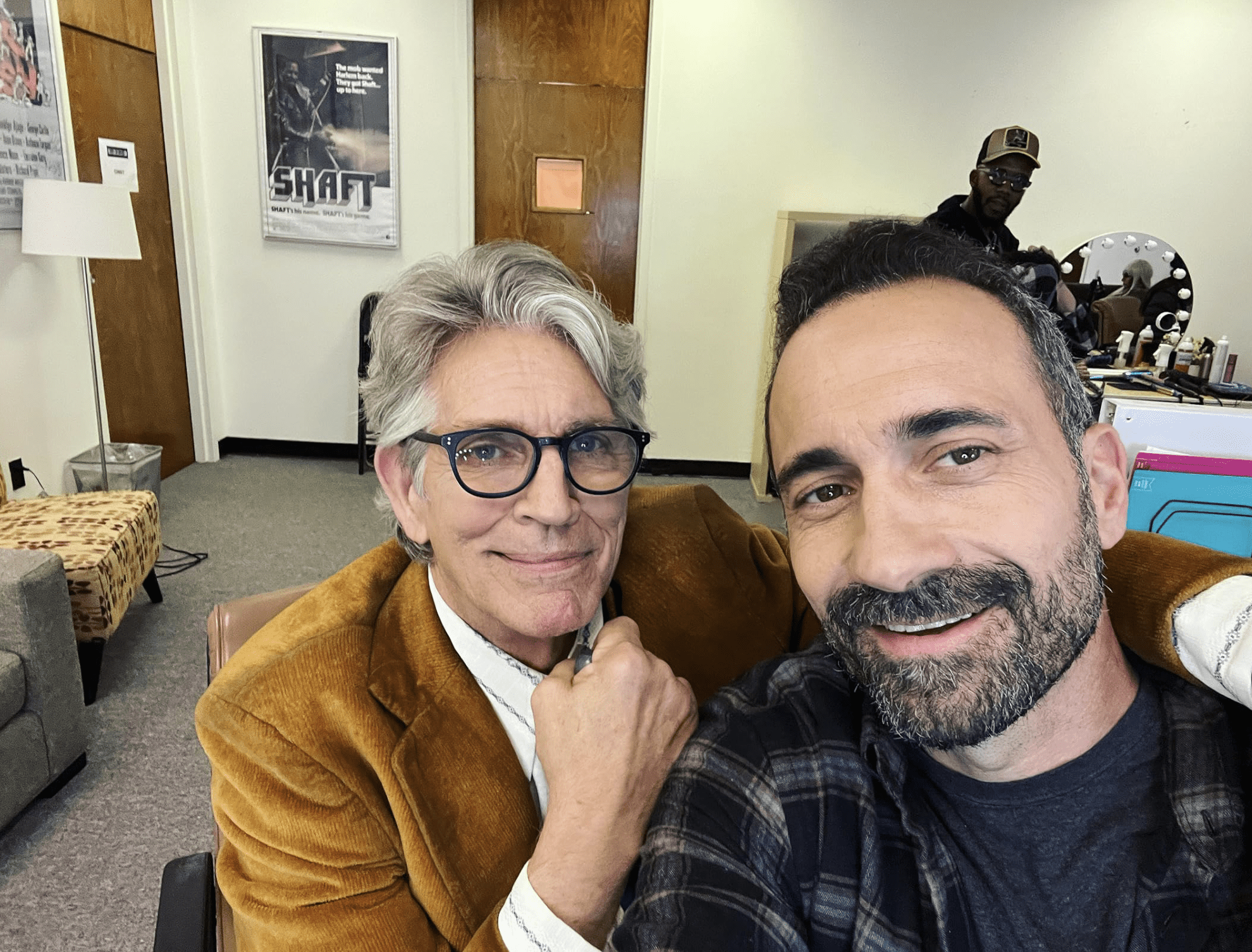 With Eric Roberts on set of Ron Krauss film Open Wounds